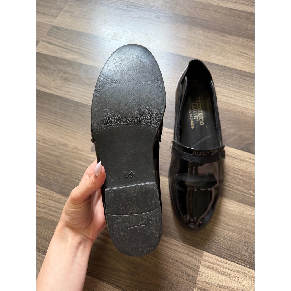 Frederico Leone Loafers Mens 9.5 Black Good Patent Formal Tuxedo Shoes - Picture 5 of 8